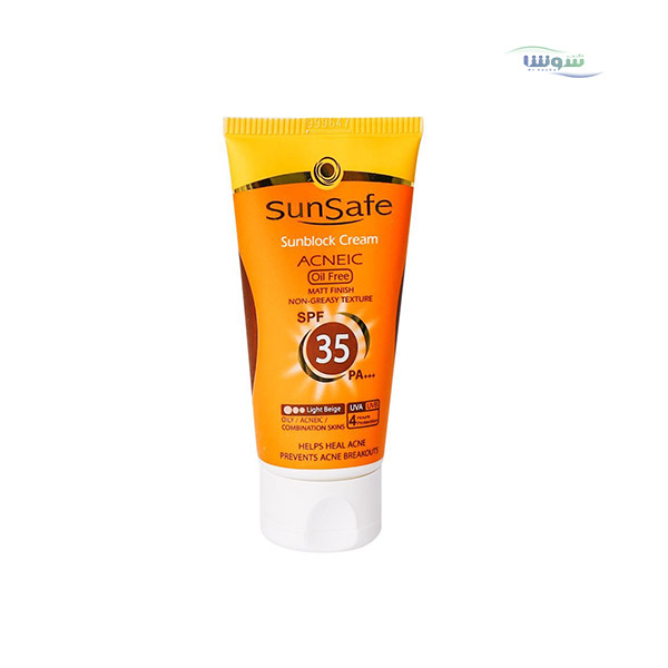 ضد آفتاب رنگی فاقد چربی SPF35 سان سیف