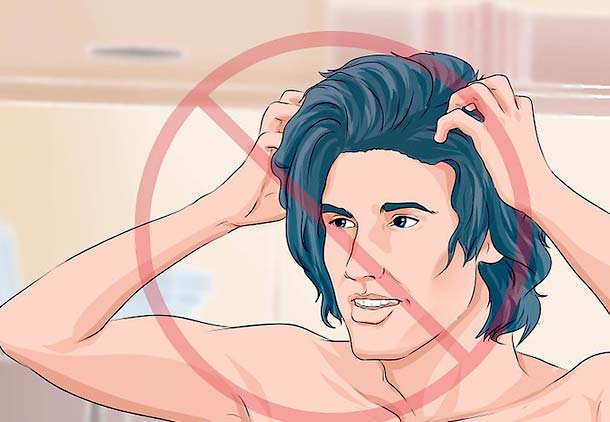 مراقبت بعد از کاشت مو با جلوگیری از خراش