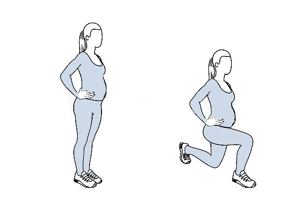 ورزشهای بارداری سه ماه سوم (کشش ساق پا)