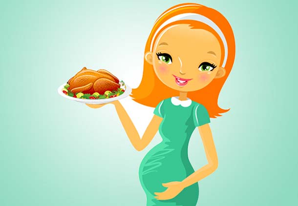خواص گوشت بوقلمون : گوشت بوقلمون برای زنان باردار